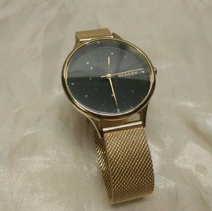 SKAGEN ANITA BLACK NIGHT SKY WATCH